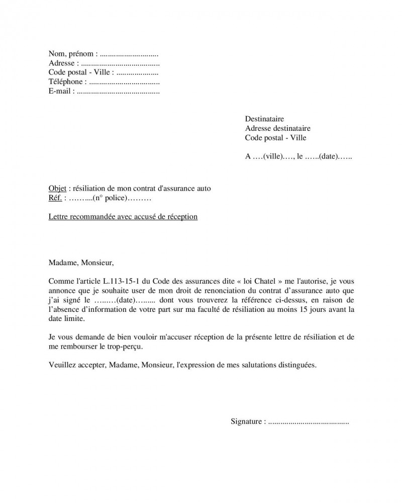 Résiliation assurance auto : comment s’y prendre ?